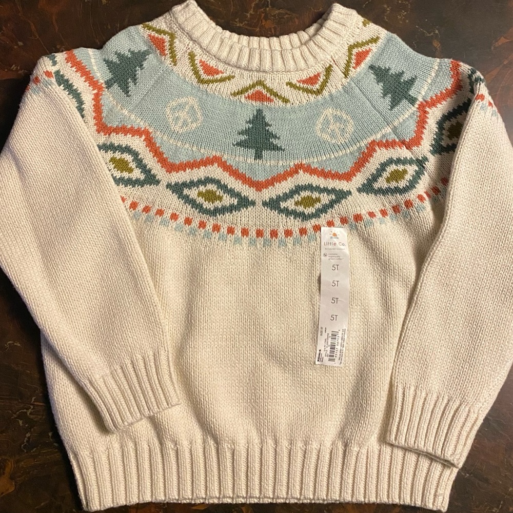 Kids Festive Patterned Sweater